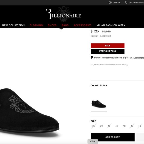 Billionaire Velvet Loafers Crest $1065 - Picture 10 of 10